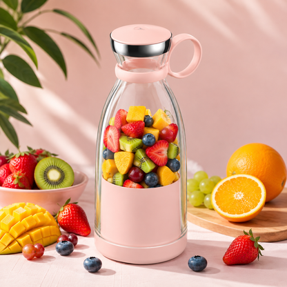 Portable Juicer Blender Bottle – Rechargeable Mini Fruit & Smoothie Maker