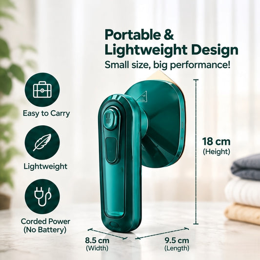 Steam Fresh Portable Steam Iron – Quick Wrinkle Remover & Mini Travel Iron